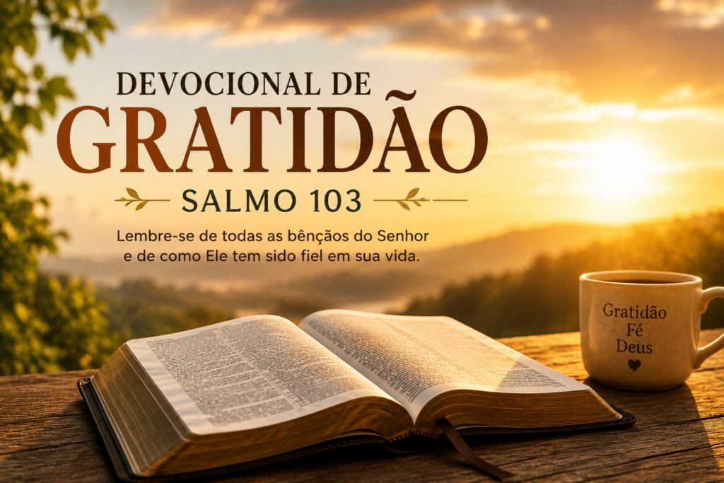 Devocional de gratidão: meditando no Salmo 103